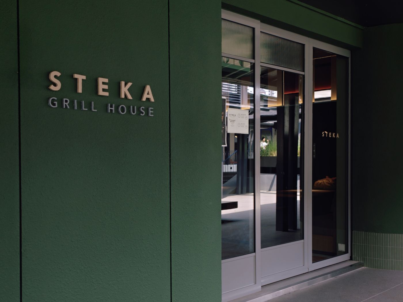 The green STEKA Grill House shopfront at Steppes, Mont Kiara